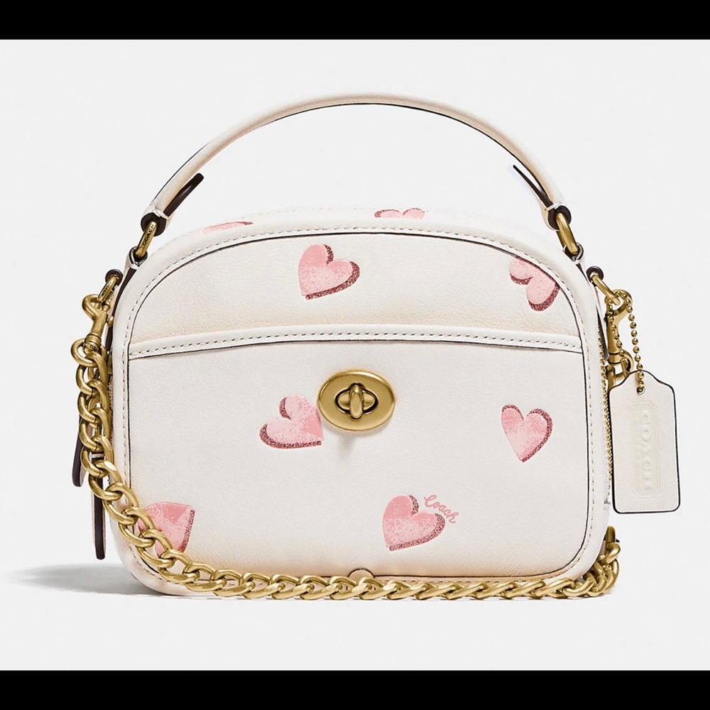 ISO **DO NOT BUY** Coach Lunchbox Top handle with heart print